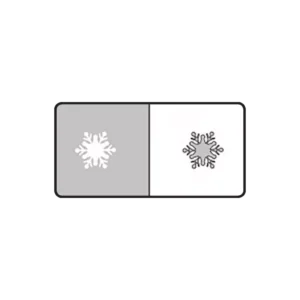 Stencil aerografo AirNails Masking 74 di Magnetic Nail Design, fiocco di neve