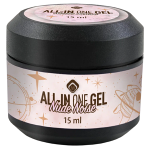 Barattolo All In One Gel Nude Noise 15 ml con etichetta glitterata di Magnetic Nail Design
