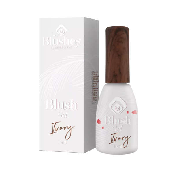 Blushes Ivory gel in boccetta con confezione elegante di Magnetic Nail Design