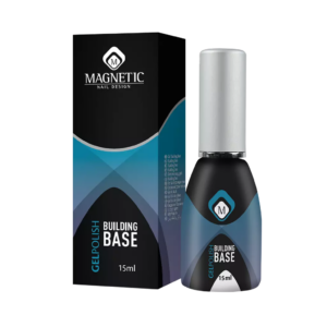 Building Base Clear For Gelpolish 15ml Magnetic Nail Design con confezione blu e nera