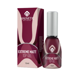 Confezione e bottiglia Extreme Matt Top Gel 15ml Magnetic Nail Design