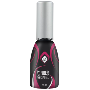 Fiber Coat Gel White 15gr di Magnetic Nail Design, gel bianco con microfibre