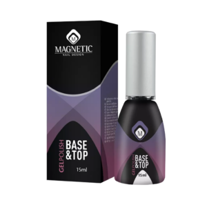 Dettaglio confezione e bottiglia Gelpolish Base and Top Magnetic 15 ml