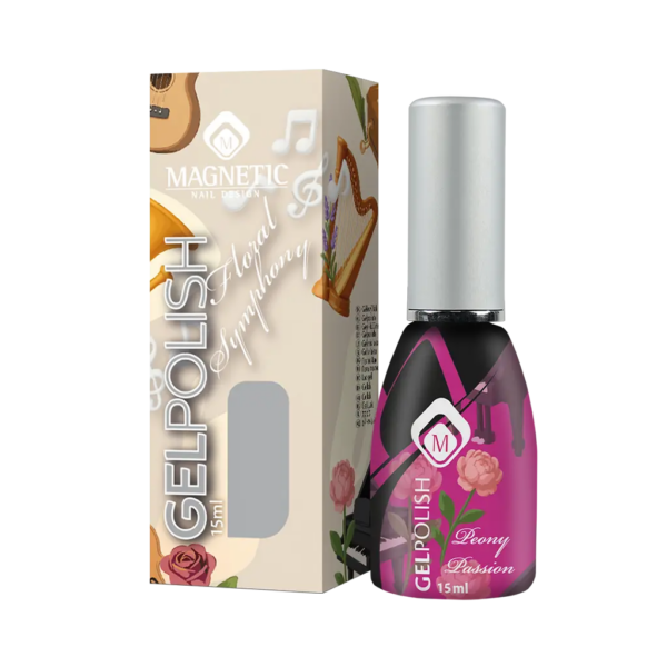 Boccetta di Gelpolish Peony Passion TPO Free con confezione decorata, Magnetic Nail Design