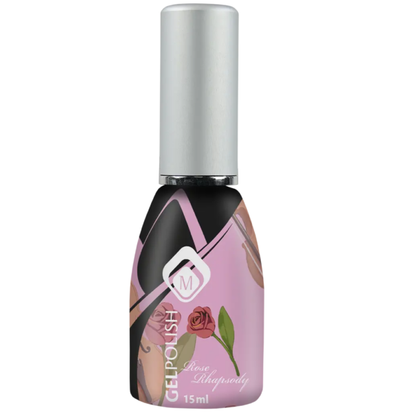 Gelpolish Rose Raspsody 15ml Magnetic Nail Design con confezione rosa e dettagli floreali