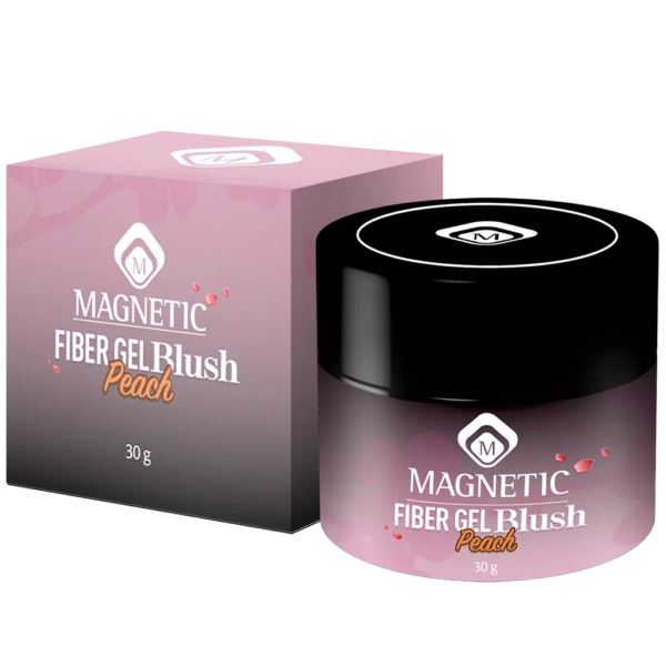 Barattolo Sculpting Fiber Gel Peach 30gr di Magnetic Nail Design con texture cremosa.
