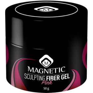 Sculpting Fiber Gel Pink 50gr Magnetic Nail Design, gel costruttore rosato con fibre di vetro