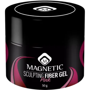 Sculpting Fiber Gel Pink 50gr Magnetic Nail Design, gel costruttore rosato con fibre di vetro