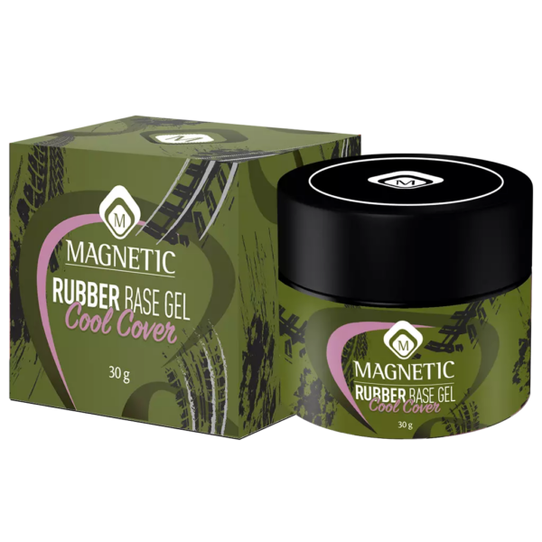 Confezione e barattolo Rubber Base Cool Cover 30gr di Magnetic Nail Design