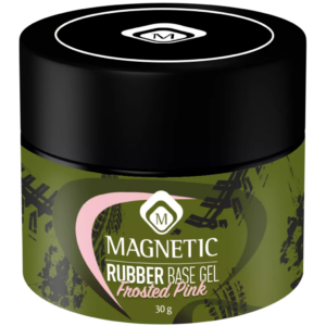 Rubber Base Frosted Pink 30gr Magnetic Nail Design gel rosa