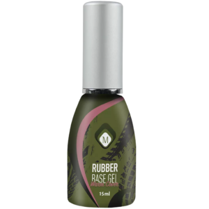 Boccetta Rubber Base Warm Cover 15ml di Magnetic Nail Design con etichetta verde e tappo argentato