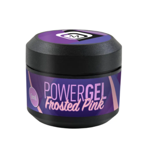 Frosted Pink Powergel Sample 5ml Magnetic Nail Design, acrigel rosa lattiginoso