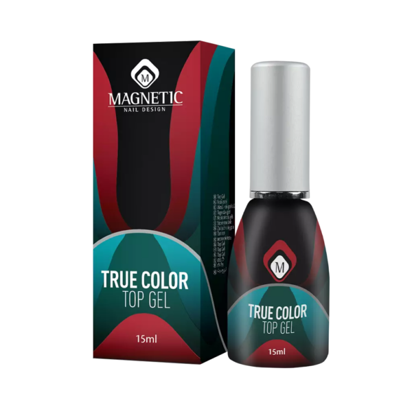 True Color Top Gel Magnetic Nail Design confezione e flacone