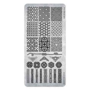 Stamping Plate 37 Celtic Knots Magnetic Nail Design per Nail Art