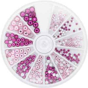 Strass Roze E Fuchsia 6 Sizes 270pz Magnetic Nail Design