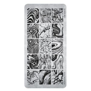Stamping Plate 58marble Magnetic Nail Design con motivi marmorizzati