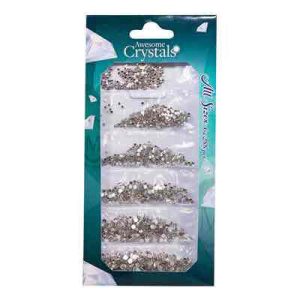 Awesome Crystals By Clear 6 Sizes X 288pz Magnetic Nail Design strass per nail art