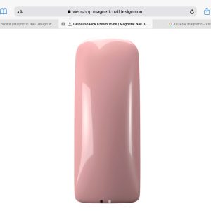 Gel Polish Pink Cream Magnetic Nail Design glitterato
