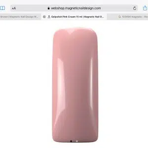 Gel Polish Pink Cream Magnetic Nail Design glitterato