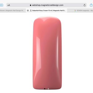 Gel Polish Rosy Cream Magnetic Nail Design glitterato coprente