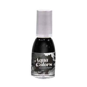 Aquacolor Black 7ml Magnetic Nail Design smalto nero