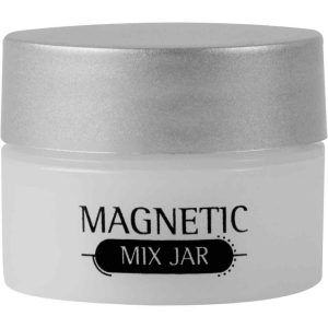 Contenitore Da Gel Vuoto Magnetic Nail Design con coperchio argentato