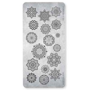 Stamping Plate Freemandala Magnetic Nail Design per Nail Art
