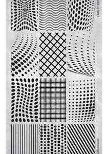 Stamping Plate. 17 Dot'S'N Lines Magnetic Nail Design per Nail Art